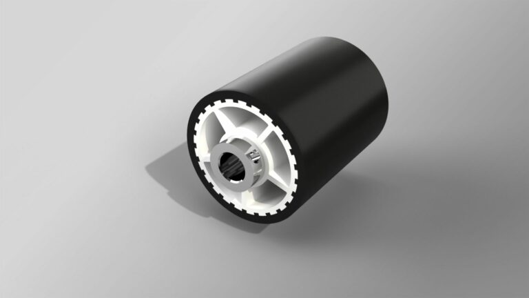 3D Grafik einer Druckrolle als Neukonzeption